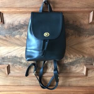 Coach leather backpack